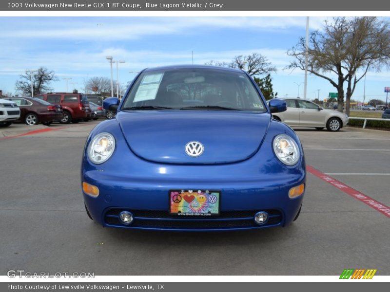 Blue Lagoon Metallic / Grey 2003 Volkswagen New Beetle GLX 1.8T Coupe