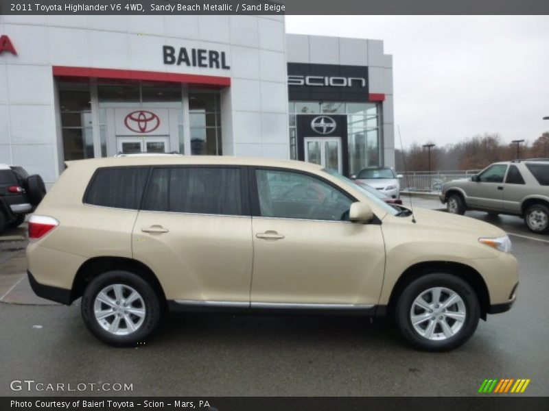 Sandy Beach Metallic / Sand Beige 2011 Toyota Highlander V6 4WD