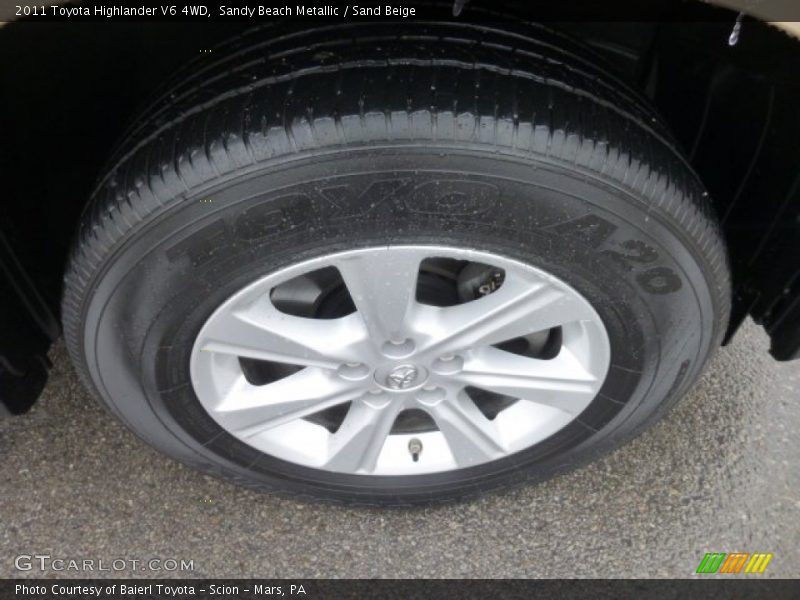 Sandy Beach Metallic / Sand Beige 2011 Toyota Highlander V6 4WD