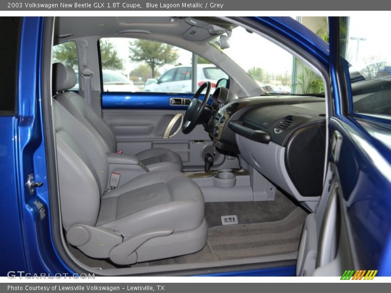 Blue Lagoon Metallic / Grey 2003 Volkswagen New Beetle GLX 1.8T Coupe