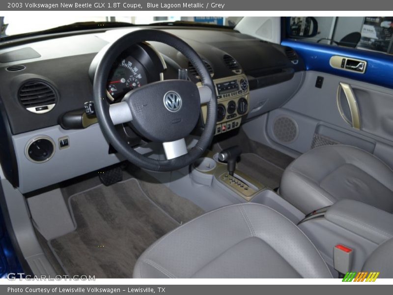 Blue Lagoon Metallic / Grey 2003 Volkswagen New Beetle GLX 1.8T Coupe