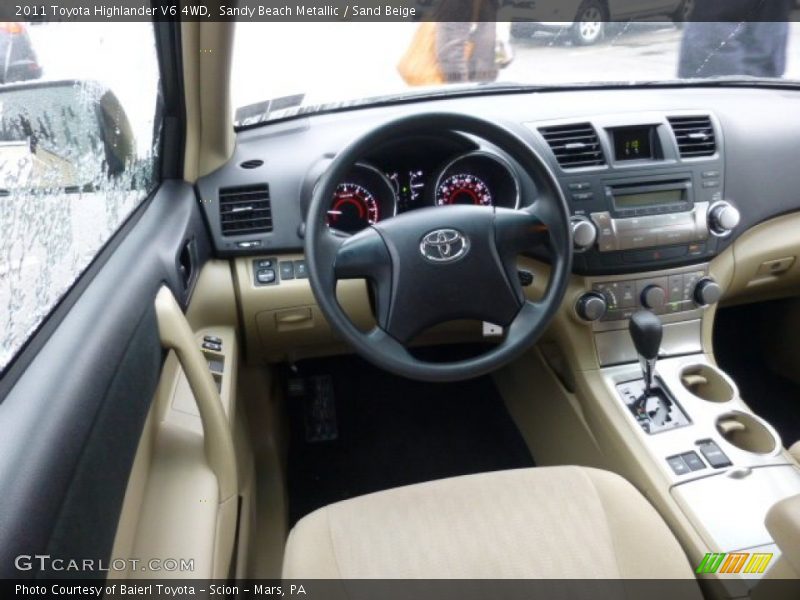 Sandy Beach Metallic / Sand Beige 2011 Toyota Highlander V6 4WD