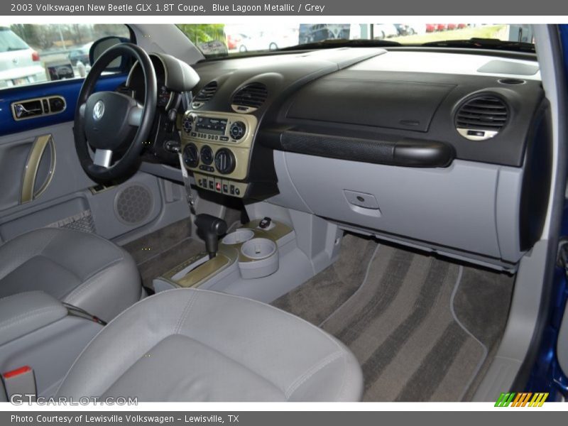 Blue Lagoon Metallic / Grey 2003 Volkswagen New Beetle GLX 1.8T Coupe