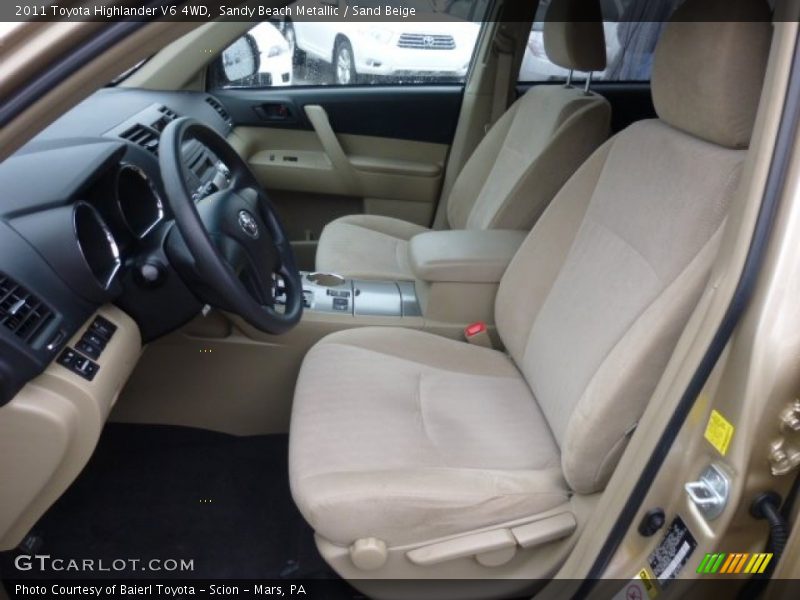 Sandy Beach Metallic / Sand Beige 2011 Toyota Highlander V6 4WD