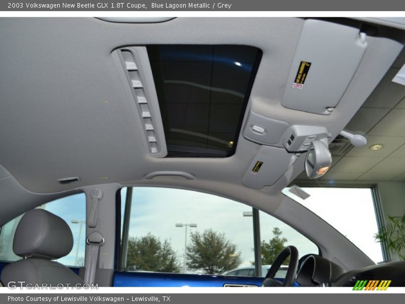 Blue Lagoon Metallic / Grey 2003 Volkswagen New Beetle GLX 1.8T Coupe