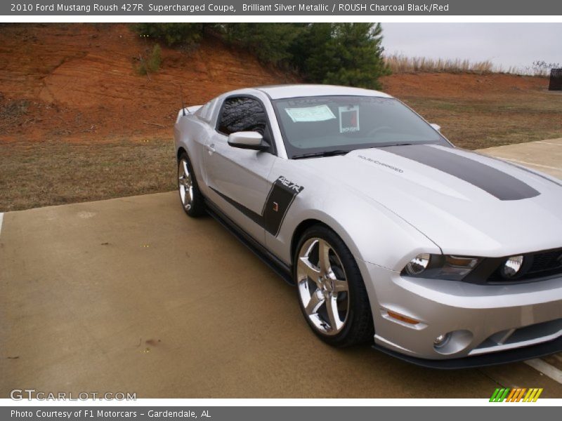 Brilliant Silver Metallic / ROUSH Charcoal Black/Red 2010 Ford Mustang Roush 427R  Supercharged Coupe