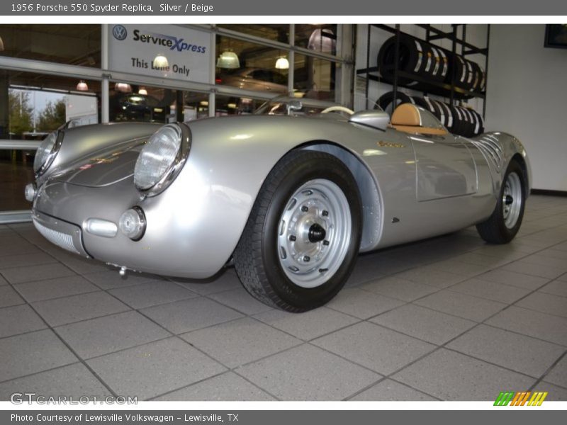 Silver / Beige 1956 Porsche 550 Spyder Replica