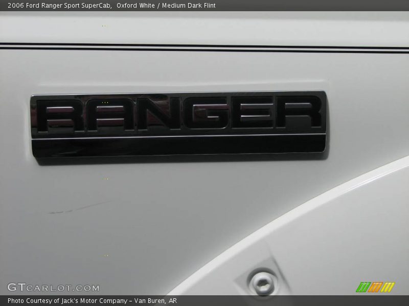 Oxford White / Medium Dark Flint 2006 Ford Ranger Sport SuperCab