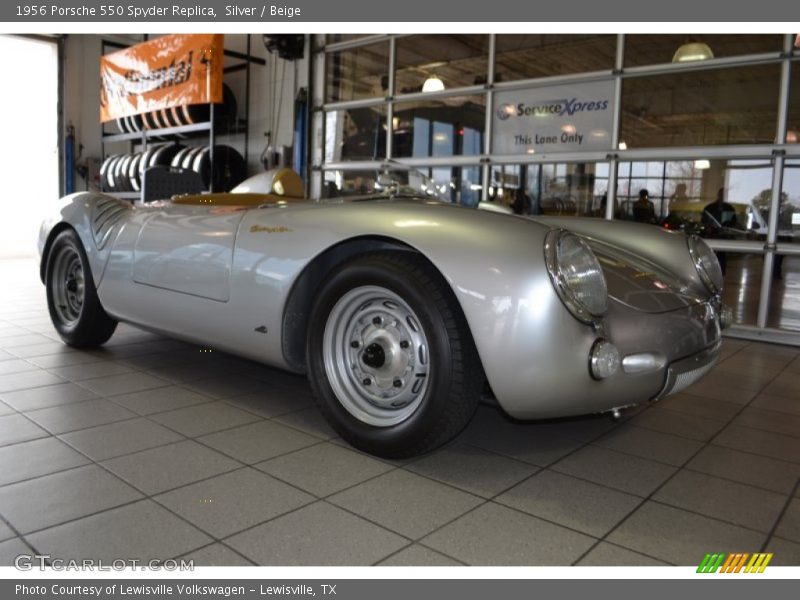 Silver / Beige 1956 Porsche 550 Spyder Replica