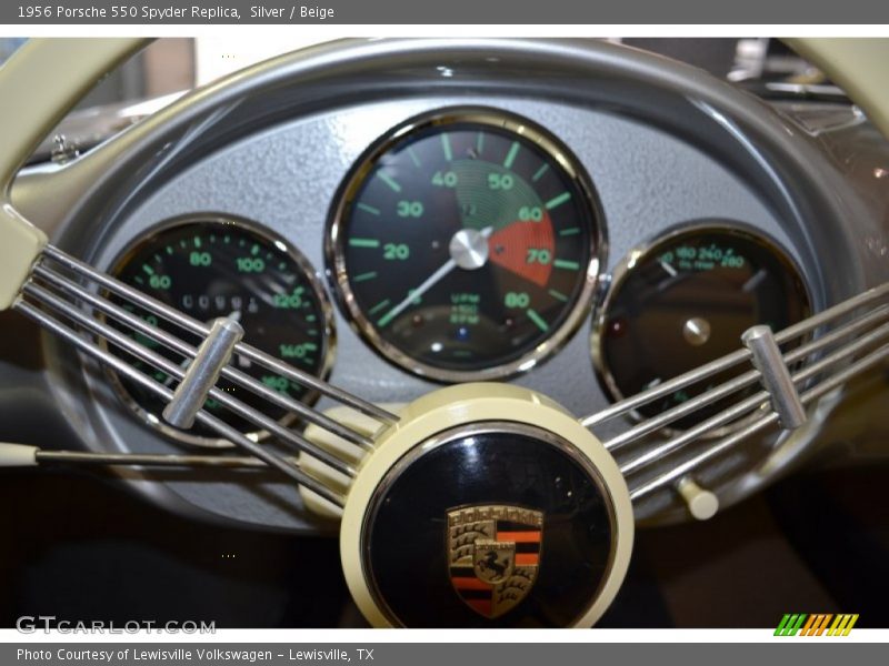 Silver / Beige 1956 Porsche 550 Spyder Replica