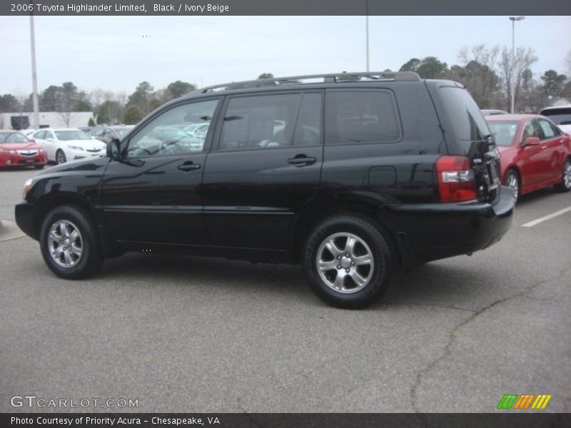 Black / Ivory Beige 2006 Toyota Highlander Limited