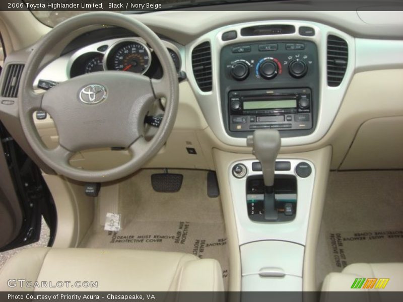 Black / Ivory Beige 2006 Toyota Highlander Limited