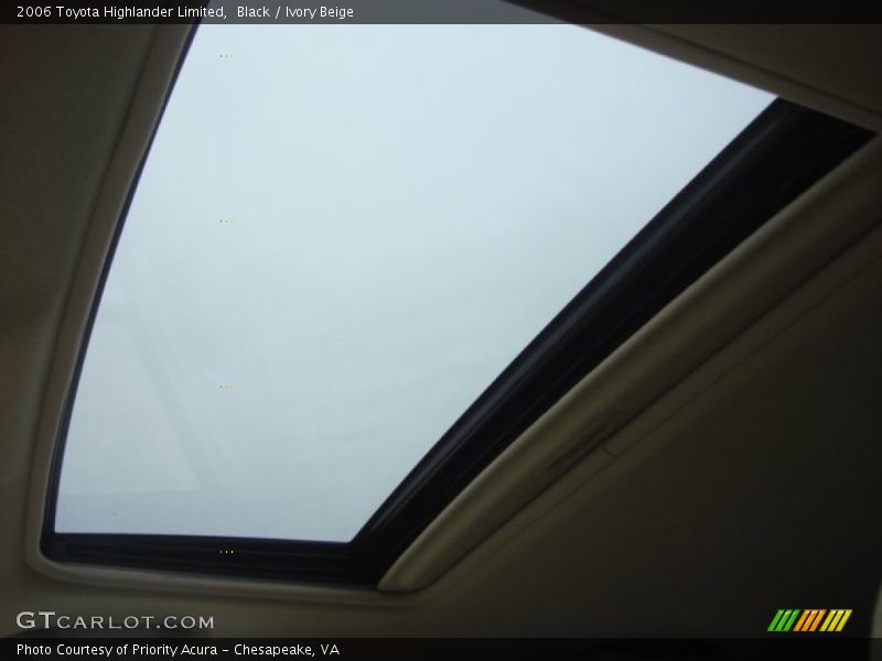 Black / Ivory Beige 2006 Toyota Highlander Limited