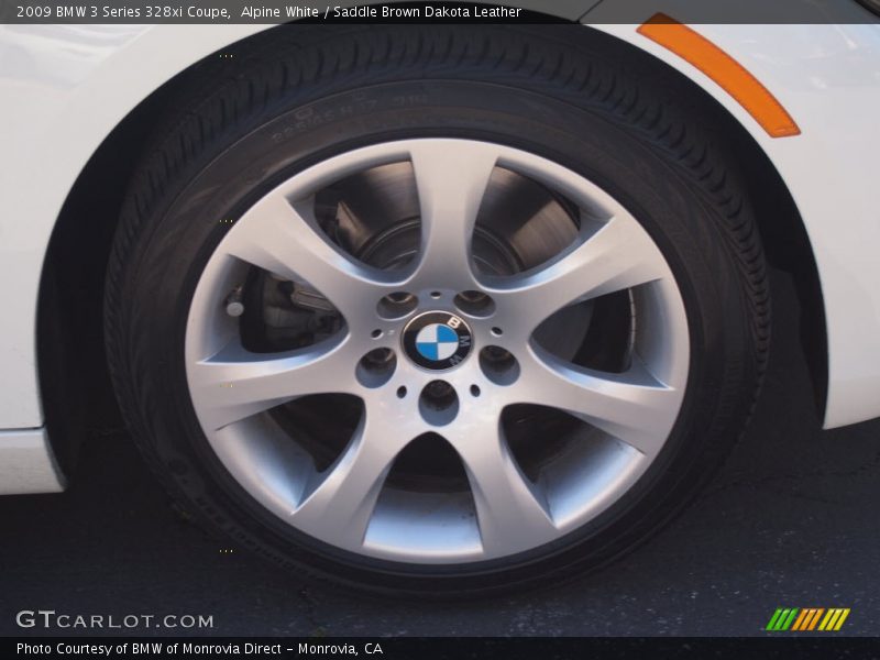 Alpine White / Saddle Brown Dakota Leather 2009 BMW 3 Series 328xi Coupe