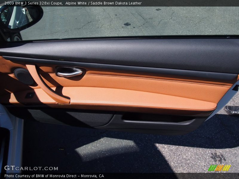 Alpine White / Saddle Brown Dakota Leather 2009 BMW 3 Series 328xi Coupe