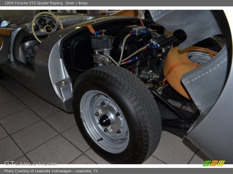 Silver / Beige 1956 Porsche 550 Spyder Replica