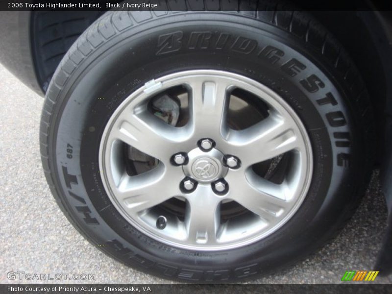 Black / Ivory Beige 2006 Toyota Highlander Limited