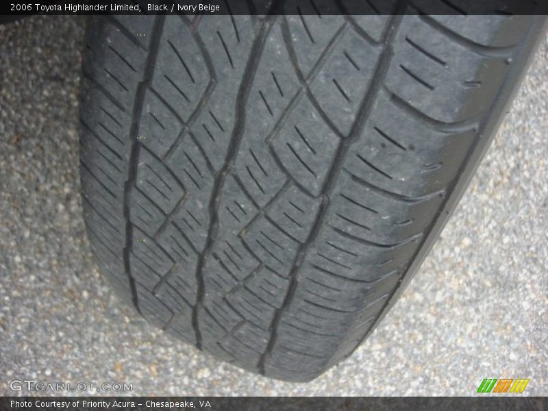 Black / Ivory Beige 2006 Toyota Highlander Limited
