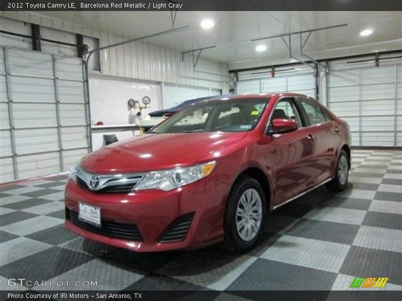 Barcelona Red Metallic / Light Gray 2012 Toyota Camry LE