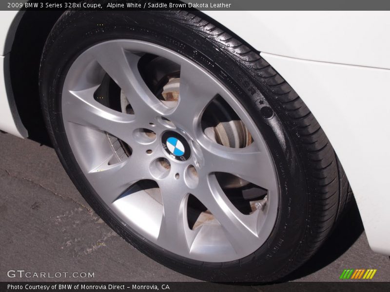 Alpine White / Saddle Brown Dakota Leather 2009 BMW 3 Series 328xi Coupe