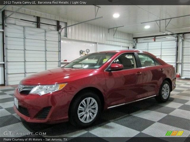 Barcelona Red Metallic / Light Gray 2012 Toyota Camry LE