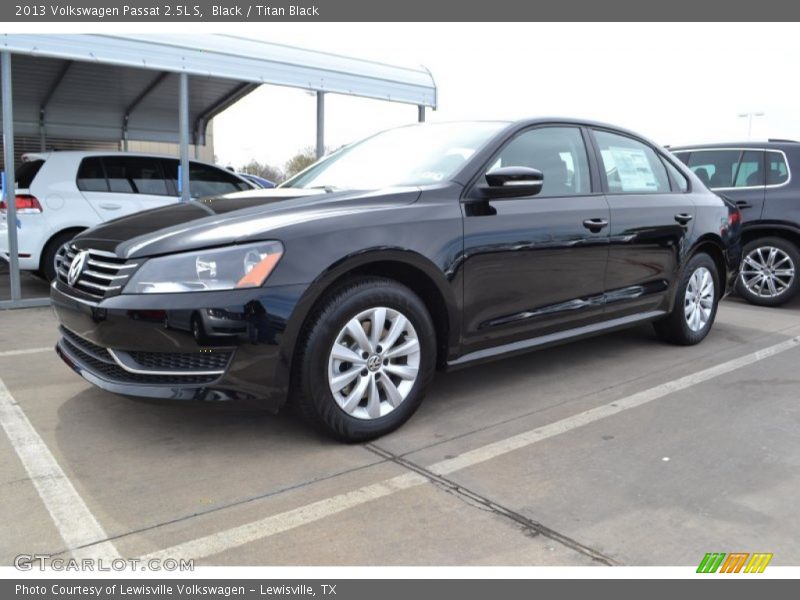 Black / Titan Black 2013 Volkswagen Passat 2.5L S