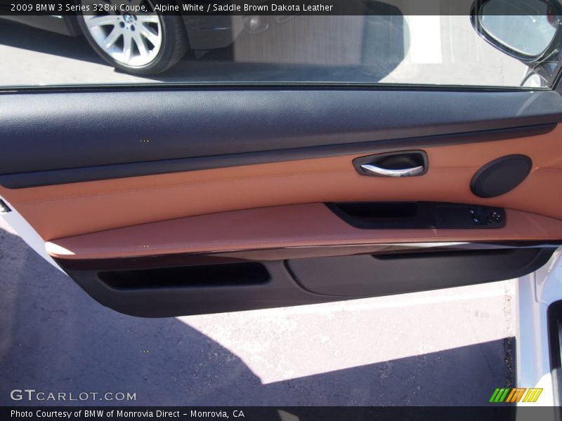 Alpine White / Saddle Brown Dakota Leather 2009 BMW 3 Series 328xi Coupe