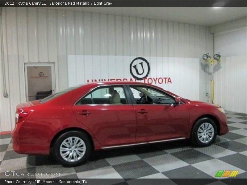 Barcelona Red Metallic / Light Gray 2012 Toyota Camry LE