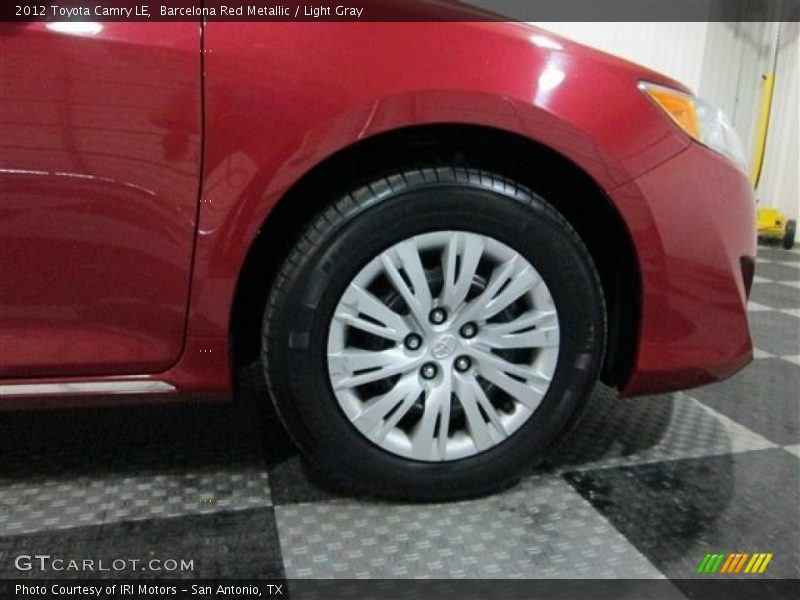 Barcelona Red Metallic / Light Gray 2012 Toyota Camry LE