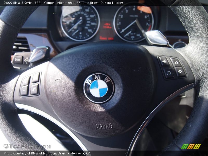 Alpine White / Saddle Brown Dakota Leather 2009 BMW 3 Series 328xi Coupe