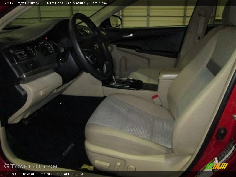 Barcelona Red Metallic / Light Gray 2012 Toyota Camry LE