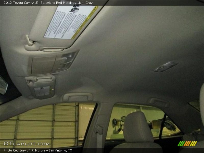 Barcelona Red Metallic / Light Gray 2012 Toyota Camry LE