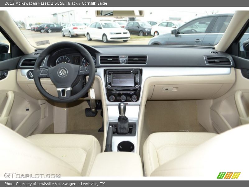Black / Cornsilk Beige 2013 Volkswagen Passat 2.5L SE