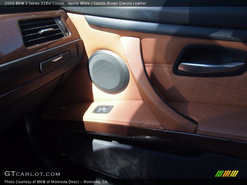 Alpine White / Saddle Brown Dakota Leather 2009 BMW 3 Series 328xi Coupe