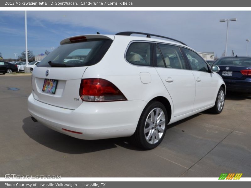 Candy White / Cornsilk Beige 2013 Volkswagen Jetta TDI SportWagen