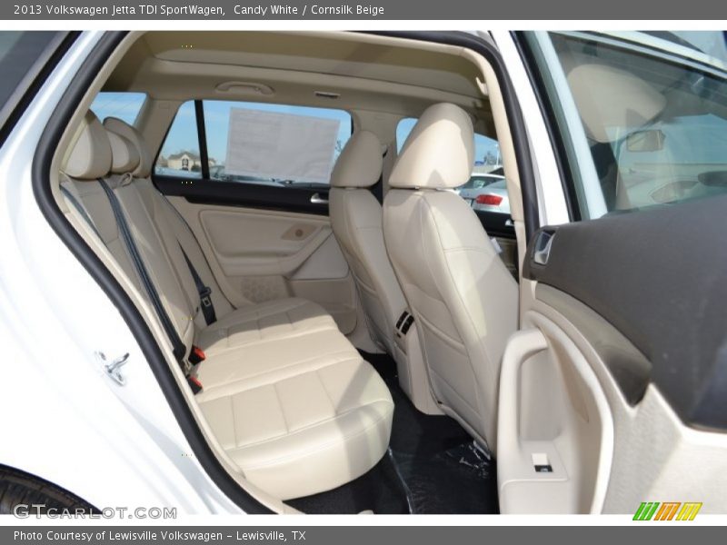 Candy White / Cornsilk Beige 2013 Volkswagen Jetta TDI SportWagen
