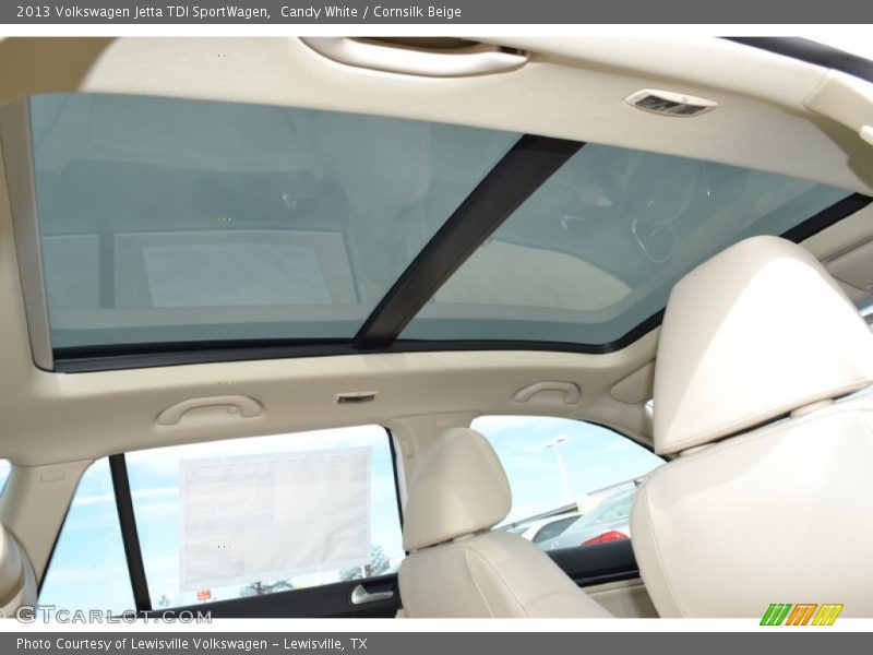 Candy White / Cornsilk Beige 2013 Volkswagen Jetta TDI SportWagen