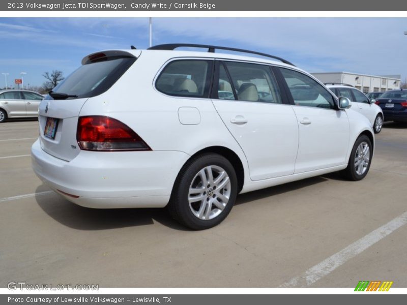 Candy White / Cornsilk Beige 2013 Volkswagen Jetta TDI SportWagen