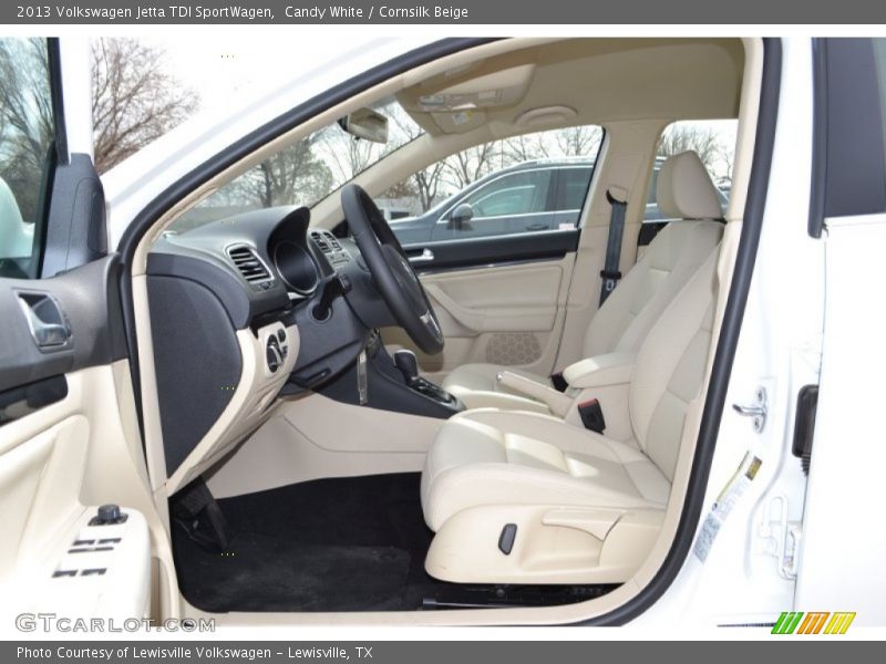 Candy White / Cornsilk Beige 2013 Volkswagen Jetta TDI SportWagen