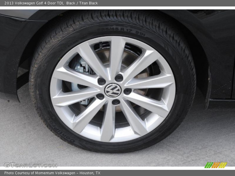 Black / Titan Black 2013 Volkswagen Golf 4 Door TDI