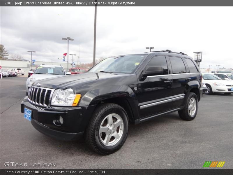 Black / Dark Khaki/Light Graystone 2005 Jeep Grand Cherokee Limited 4x4