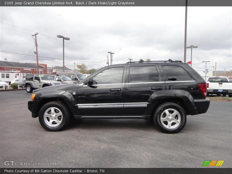 Black / Dark Khaki/Light Graystone 2005 Jeep Grand Cherokee Limited 4x4