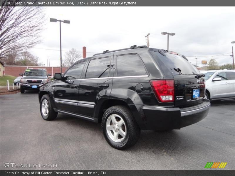 Black / Dark Khaki/Light Graystone 2005 Jeep Grand Cherokee Limited 4x4