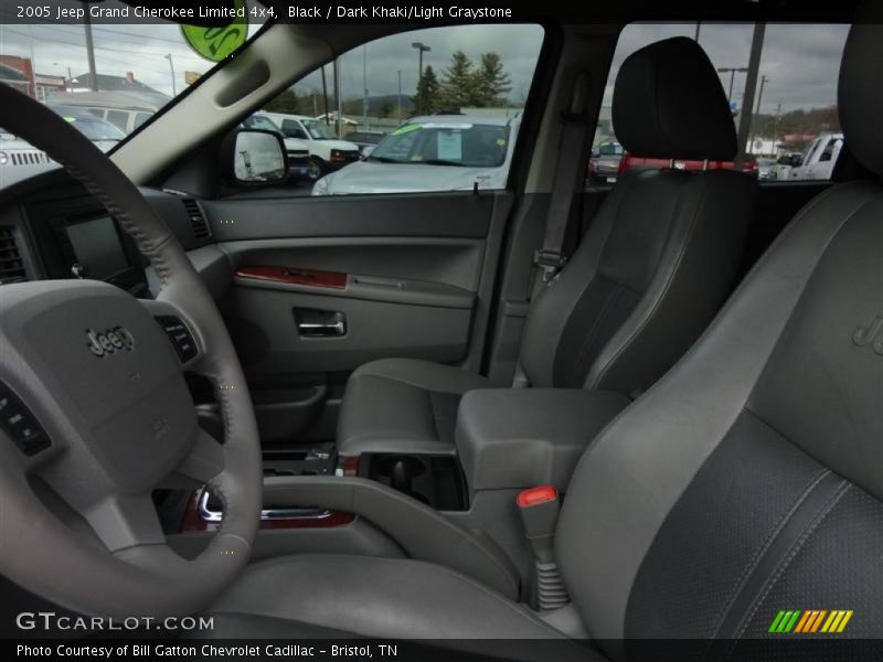 Black / Dark Khaki/Light Graystone 2005 Jeep Grand Cherokee Limited 4x4