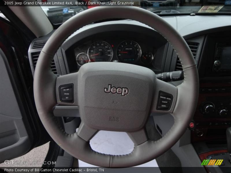 Black / Dark Khaki/Light Graystone 2005 Jeep Grand Cherokee Limited 4x4