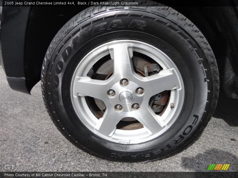 Black / Dark Khaki/Light Graystone 2005 Jeep Grand Cherokee Limited 4x4