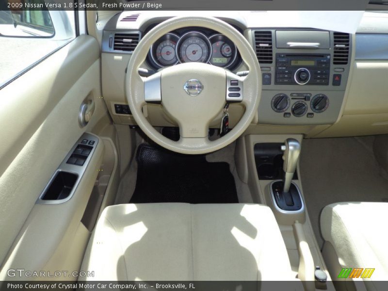 Fresh Powder / Beige 2009 Nissan Versa 1.8 S Sedan