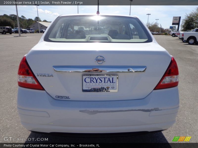 Fresh Powder / Beige 2009 Nissan Versa 1.8 S Sedan
