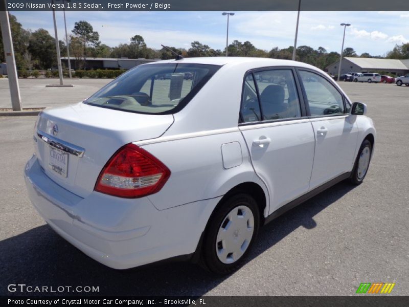 Fresh Powder / Beige 2009 Nissan Versa 1.8 S Sedan