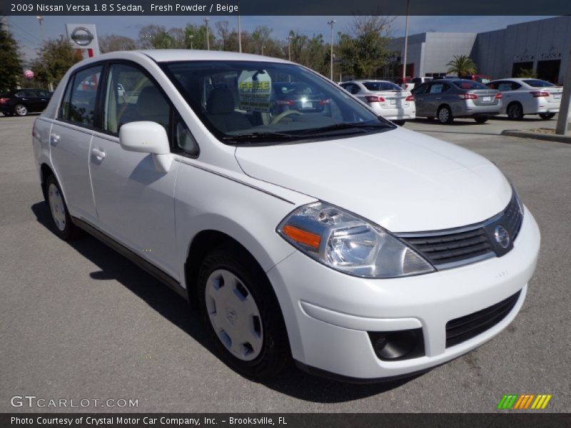 Fresh Powder / Beige 2009 Nissan Versa 1.8 S Sedan